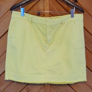 Yellow Denim GAP Mini Skirt